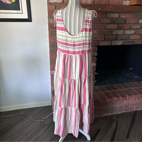 NWT Faherty Lanai Linen Blend Dress in Sol Stripe Sz XL - Picture 7 of 11